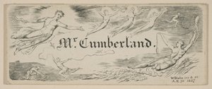 George Cumberlands Nachricht Karte, 1827