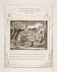 Jobs Tröster, aus Illustrationen des Buches Hiob von William Blake