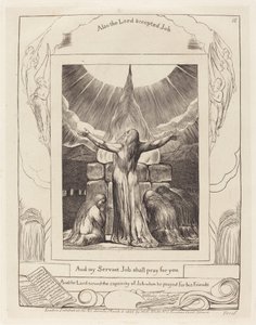 Hiobs Opfer von William Blake