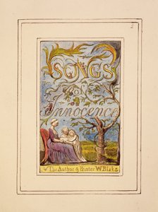 Titelseite zu Songs of Innocence: Platte 2 aus Songs of Innocence and of Experience (Kopie R) ca. 1802-08