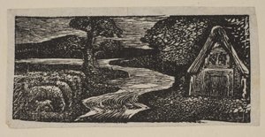 Sabrinas silberner Fluss, aus Thorntons Pastoralen von Virgil, 1821