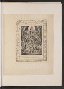 Satan vor dem Thron Gottes von William Blake