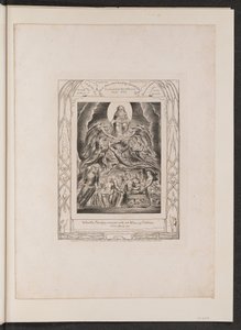 Satan vor dem Thron Gottes von William Blake