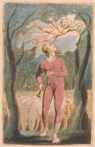 Lieder der Unschuld, Tafel 1, Frontispiz (Bentley 2) von William Blake