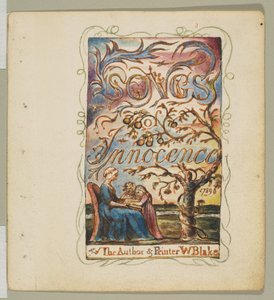 Songs of Innocence: Titelseite, ca. 1825