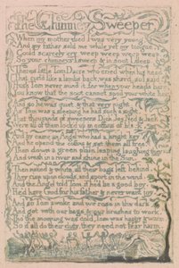 Lieder der Unschuld und der Erfahrung, Tafel 10, Der Schornsteinfeger (Bentley 12) von William Blake