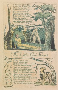 Lieder der Unschuld und der Erfahrung, Platte 20, "Das kleine verlorene Mädchen" (Bentley 34) von William Blake