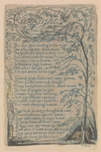 Lieder der Unschuld und Erfahrung, Tafel 30, Nacht (Bentley 20) von William Blake