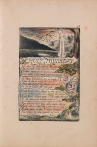 Lieder der Unschuld und der Erfahrung, Tafel 38, Heiliger Donnerstag (Bentley 33) von William Blake