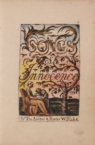 Lieder der Unschuld und Erfahrung, Platte 3, Unschuld Titelblatt (Bentley 3)