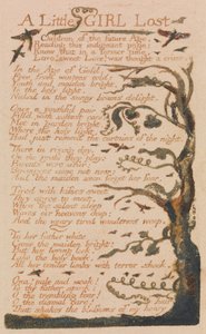 Lieder der Unschuld und Erfahrung, Tafel 44, Ein kleines Mädchen verloren (Bentley 51) von William Blake