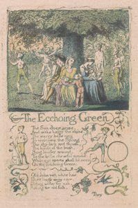 Lieder der Unschuld und Erfahrung, Platte 8, "Das Echoing Green" (Bentley 6) von William Blake