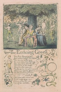 Lieder der Unschuld und Erfahrung, Tafel 8, Das Echoing Green (Bentley 6) von William Blake