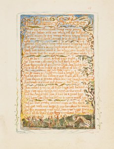 Lieder der Unschuld und der Erfahrung: Der Schornsteinfeger, ca. 1825 von William Blake