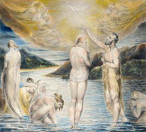 Die Taufe Christi von William Blake