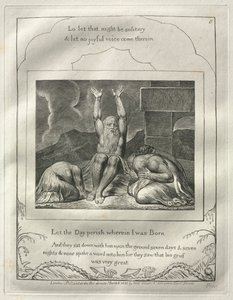 Das Buch Hiob: Nr. 8, Lass den Tag vergehen, an dem ich geboren wurde von William Blake