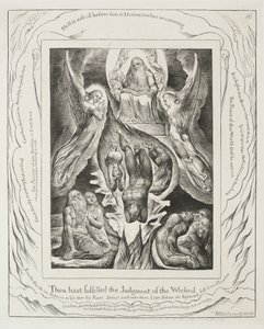 Das Buch Hiob: Pl. 16, Du hast das Urteil der Gottlosen erfüllt von William Blake