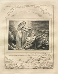 Das Buch Hiob: Pl. 17, Ich habe dich mit dem Hören des Ohres gehört, aber jetzt sieht mein Auge dich