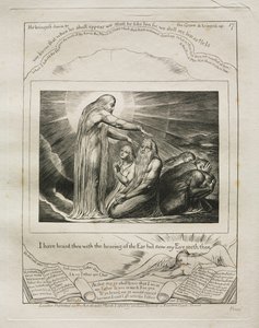 Das Buch Hiob: Pl. 17, Ich habe dich mit dem Ohr gehört, aber nun sieht mein Auge..., 1825