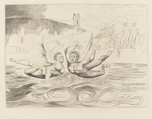 Der Kreis der korrupten Beamten; die Teufel, die sich gegenseitig zerfleischen von William Blake