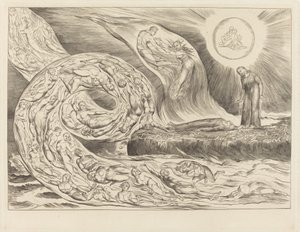 Der Kreis der Lüsternen: Paolo und Francesca von William Blake