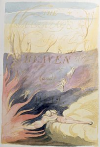 Die Hochzeit von Himmel und Hölle; Titelblatt, 1790-93 von William Blake