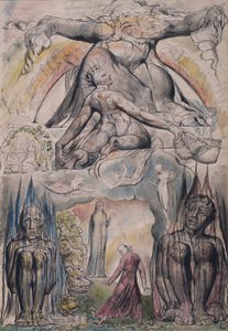 Die Mission von Virgil, Illustration aus Canto 2 des "Inferno" der "Göttlichen Komödie" von Dante Alighieri von William Blake