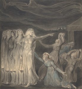 Das Gleichnis von den klugen und törichten Jungfrauen, ca. 1799-1800 von William Blake