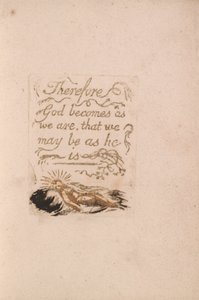 Es gibt keine natürliche Religion, Tafel 9 (Bentley b12) von William Blake