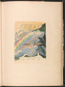 Visionen der Töchter Albions, Tafel 2, Titelseite von William Blake