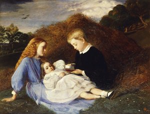 Amy, Dorothea und Hungerford Wren Hoskyns, 1863
