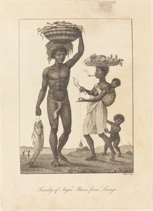 Familie von Negersklaven aus Loango von William Blake after John Gabriel Stedman