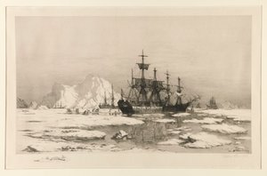 Robbenfänger in der Arktis, nach dem Gemälde: Unter den Eisfeldern, 1875