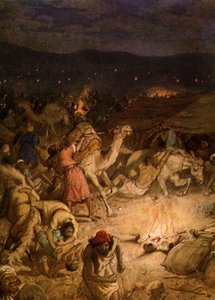 Gideon im Lager der Midianiter - Bibel von William Brassey Hole
