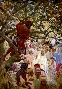 Jesus und Zachäus - Bibel von William Brassey Hole