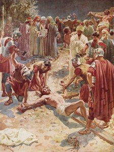 Jesus wird gekreuzigt