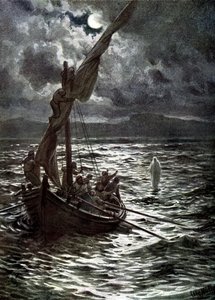 Jesus geht auf dem Wasser - Bibel von William Brassey Hole