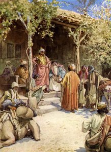 Josuas Vertrag mit den Männern von Gibeon - Bibel von William Brassey Hole
