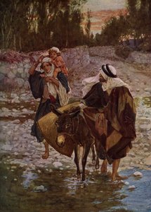 Maria, Josef und Jesus reisen nach Ägypten von William Brassey Hole