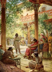 Der Prophet Nathan tadelt die Sünde Davids - Bibel von William Brassey Hole