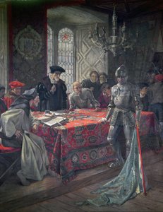 Nachricht von Flodden, 1513 von William Brassey Hole