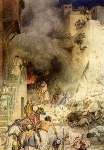 Die Zerstörung von Jericho - Bibel von William Brassey Hole