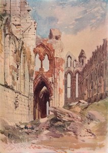 Innenansicht der Abtei von Whitby, ca. 1915