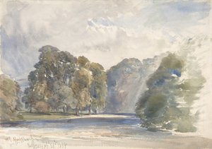 Am Wharfe, Bolton Abbey, 30. September 1858 von William Callow