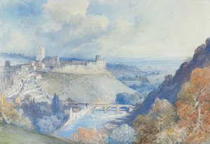 Richmond Castle und Stadt, Yorkshire