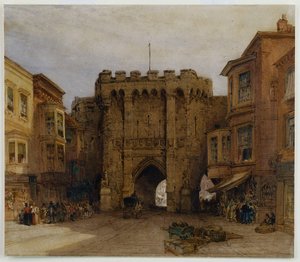 Das Bar Gate, Southampton, 1888 von William Callow