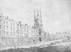 Ansicht von Snow Hill während der Verbesserungen, 1803 (Zeichnung)