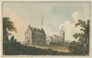 Edingale Kirche: Aquarell, undatiert [ca. 1790]