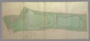 Generalplan der Gärten in Kew von William Chambers