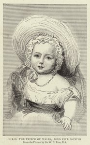 Seine Königliche Hoheit der Prinz von Wales, fünf Monate alt (Gravur) von William Charles (after) Ross